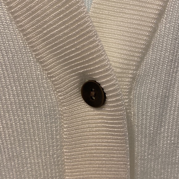 L’AGENCE Lucas white summer cardigan small - Picture 5 of 7